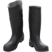 vidaXL Regenlaarzen maat 45 PVC zwart