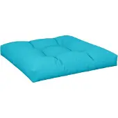 vidaXL Palletkussen 70x70x12 cm stof turquoise