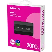 ADATA Externe SSD SD810, 2TB, IP68, 2000/2000, zwart