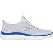 SKECHERS Heren Slip-ins Summits Sneakers 233045 GYBL Grijs