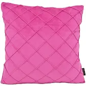 NOVÉE Sierkussen velvet cross roze | 45 x 45 cm | velvet/polyester