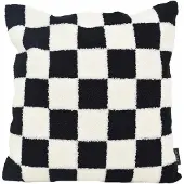 NOVÉE Sierkussen bouclé checker | 45 x 45 cm | katoen/polyester