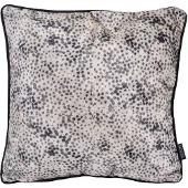 NOVÉE Sierkussen velvet silver panter | 45 x 45 cm | velvet/ polyester