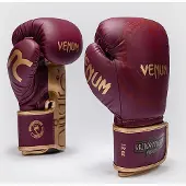 Venum x Rajadamnern Muay Thai kickbokshandschoenen - Burgundy Goud - 14 OZ
