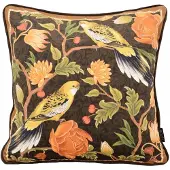 NOVÉE Sierkussen velvet iris bird | 45 x 45 cm | velvet/polyester
