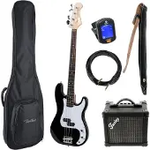 Fazley Classic Series FPB118 Black basgitaar starterset