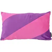 NOVÉE Sierkussen velvet swirl paars/roze | 30 x 50 cm | fluweel/polyester