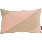 NOVÉE Sierkussen velvet swirl roze/beige | 30 x 50 cm | fluweel/polyester