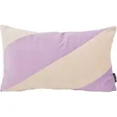 NOVÉE Sierkussen velvet swirl lila/crème | 30 x 50 cm | fluweel/polyester