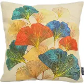 Gek op kussens! Sierkussen ginkgo #3 | 45 x 45 cm | katoen/linnen