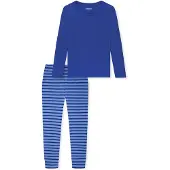 Schiesser Pyjama 'Casual Essentials' blauw / donkerblauw