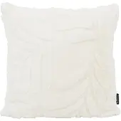 NOVÉE Sierkussen furry leaves crème | 45 x 45 cm | kussenhoes | polyester