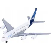 Majorette Metalen Airbus A380-800 Passagiersvliegtuig Wit 11 cm