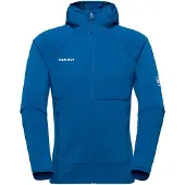 Mammut - Taiss ML Hooded Jacket - Fleecevest L, blauw