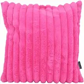 NOVÉE Sierkussen Rosie Rib Roze | 45 x 45 cm | Polyester