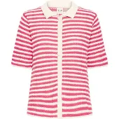 Ichi Gebreid vest 'IHLORIANNA SS2' beige / pink