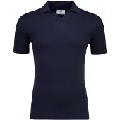 Born with Appetite Navy polo v-hals met boord