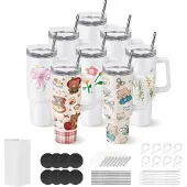 Vevor Sublimatiebekers 8 stuks (1183 ml)