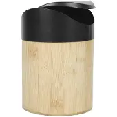 HowHomely Noya - Bamboe Prullenbak - 1L - Zwart - Eco Stijl