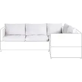 Beliani AVOLA - Set tuinkussenhoezen - Lichtgrijs - Polyester