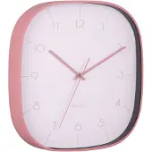 Karlsson - Wall Clock Grato Cuadrado - Roze - Øcm