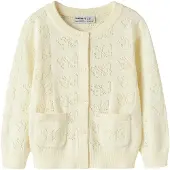 Name it Gebreid vest geel