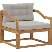 vidaXL Buiten Midden Sofa Naturel