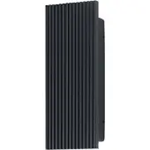 Osram ENDURA Stijl, buitenwandlamp met strepen, donkergrijs, 12 W, 3000 K, 450 lm, 210° lichtbundelhoek, IP54, glas, aluminium, 50.000 uur levensduur