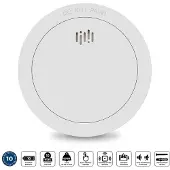 Alecto Rookmelder Sd1030 - 10 Jaar Batterij - Wit