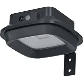 Osram buitenwandlamp, donkergrijs, 3000 K, 120 lm, 120° lichtbundelhoek, IP44, lithium-ion batterij, USB-C laadkabel, PIR-bewegingssensor, 1,7 W, 25.000 uur levensduur