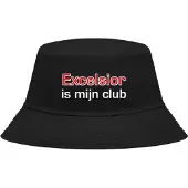 Nilton Buckethoed met tekst: Excelsior is mijn club.