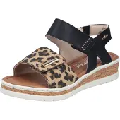 Rieker V4181 Sandalen | Maat 39 Dames Zwart