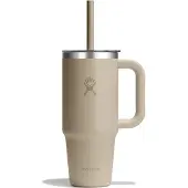 Hydroflask - Travel Tumbler Clear Lid - Isoleerbeker 710 ml, beige