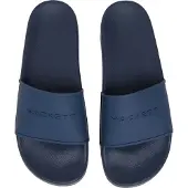 Hackett London Heren Slippers Pier blauw (41), Casual, Groen, Polyester HMS200083