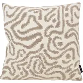 NOVÉE Sierkussen chenille flow crème | 45 x 45 cm | velvet/polyester