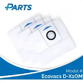 Plus.Parts Ecovacs D-X1OM stofzuigzakken (3-delige verpakking, )