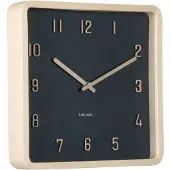 Karlsson Klok Nervadura Square Black Light Wood