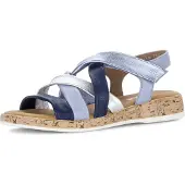 Gabor Sandaal navy / duifblauw / zilver