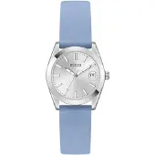 GUESS Analoog horloge 'Alice' pastelblauw / zilver