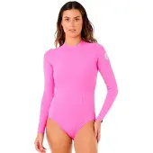 Rip Curl Premium Surf Dames Shorty Met Lange Mouwen En Rits Op De Rug