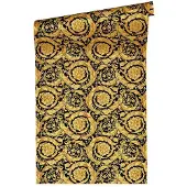 Versace TRADITIONEEL KLASSIEK BEHANG - Zwart Metallic - AS Creation Versace 4