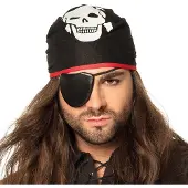 Boland piraat bandana met ooglap