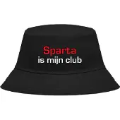 Nilton Buckethoed met tekst: Sparta is mijn club.