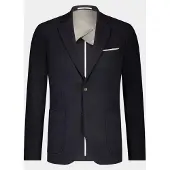 Bos Colbert Blauw Mylo Jersey Jacket Drop 8 253038MY69BO/290 navy