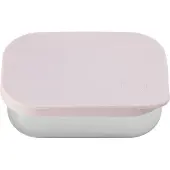 AYA&IDA - Lunch Box - opbergdoos - meenemen - brood - lunch - salade - RVS- siliconen deksel - 900ml - SOFT ROSE