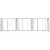 PawHut Huisdierenhek Hout 71-190L x 38,5B x 56H cm Wit