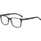 HUGO BOSS BOSS 1602 55/19/145 Grijze hoorn Acetaat monturen MAN BOSS 1602