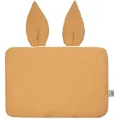 Sevira Kids - Katoenen babykussen plat en omkeerbaar - Kameel 25 x 35 cm