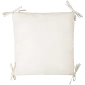 Sevira Kids - Modulaire kussensloop met strik katoen - Beige 40 x 40 cm