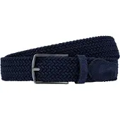 Lindenmann Lindemann donkerblauw riem elastisch stretch stijlvol